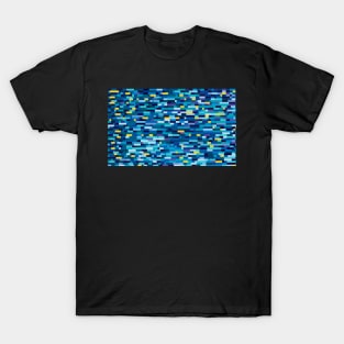 Pixelated multicolor rectangles pattern T-Shirt